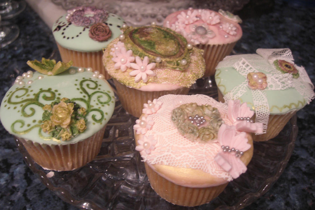 Vintage Lace Cupcakes by S-y-c on DeviantArt