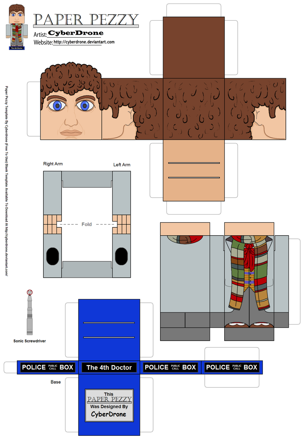Paper Pezzy- The 4th Doctor by CyberDrone on DeviantArt