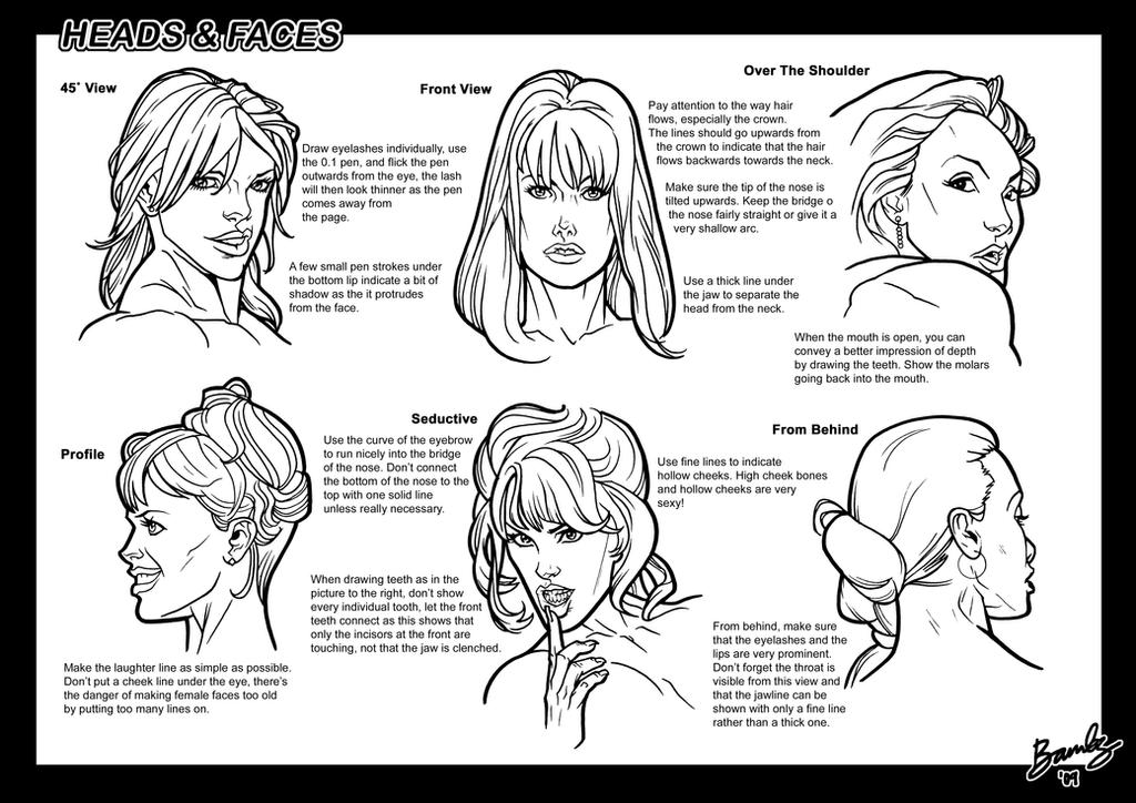 Tutorial: Heads + Faces 1 by Bambs79 on DeviantArt
