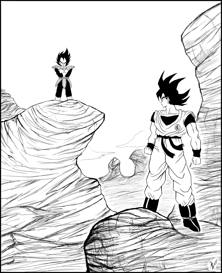 Goku vs Vegeta 2 Manga v. by brolysupasayajin3 on DeviantArt