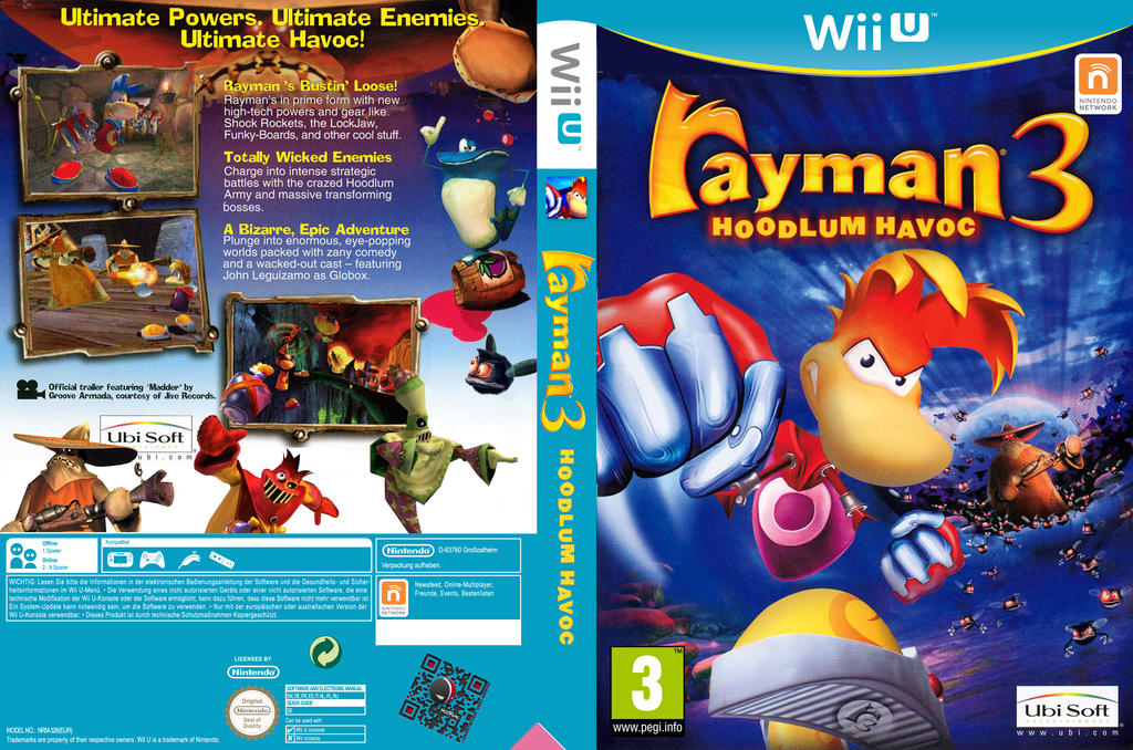 Rayman 3: Hoodlum Havoc- Wii U Box Art by Rayman2000 on ...