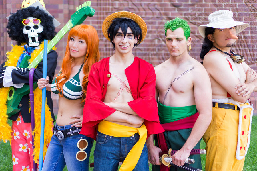 One Piece Nami Luffy Usopp Brook Cosplay Time Skip by ...