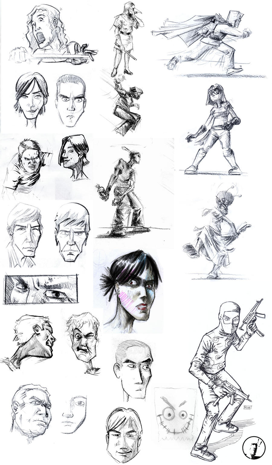 Comic - Character Designs 01 by ISignRob on DeviantArt