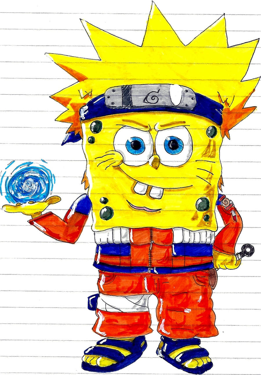 Spongebob Naruto By Asten 94 On Deviantart