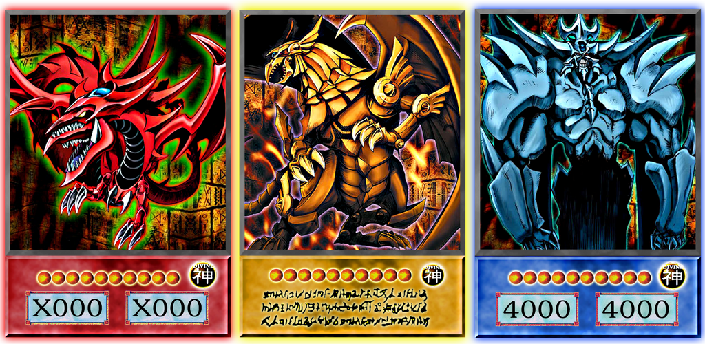 Lequel des 3 Dieux Egyptiens de Duel Monsters préfères-tu ?  The_egyptian_gods_by_alanmac95-d95mc9z