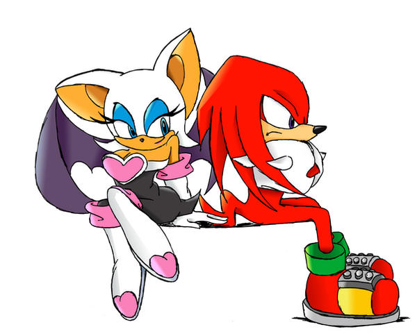 Knuckles and Rouge by idolnya on DeviantArt