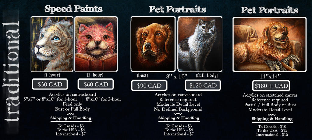 Commission Price List Traditional by LuxDani on DeviantArt