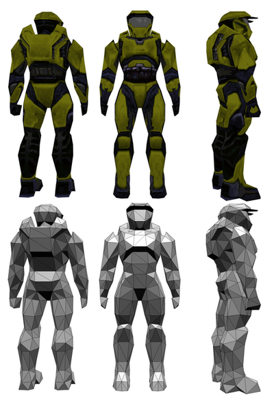 Low Poly Master Chief by ShoTro on DeviantArt