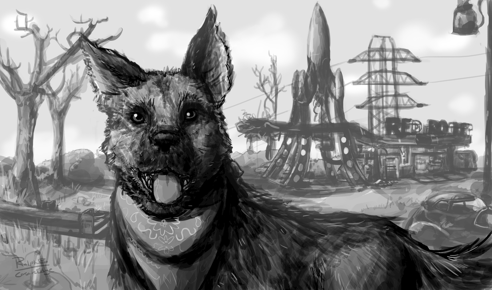 Dogmeat (Fallout 4) by CorsairsEdge on DeviantArt