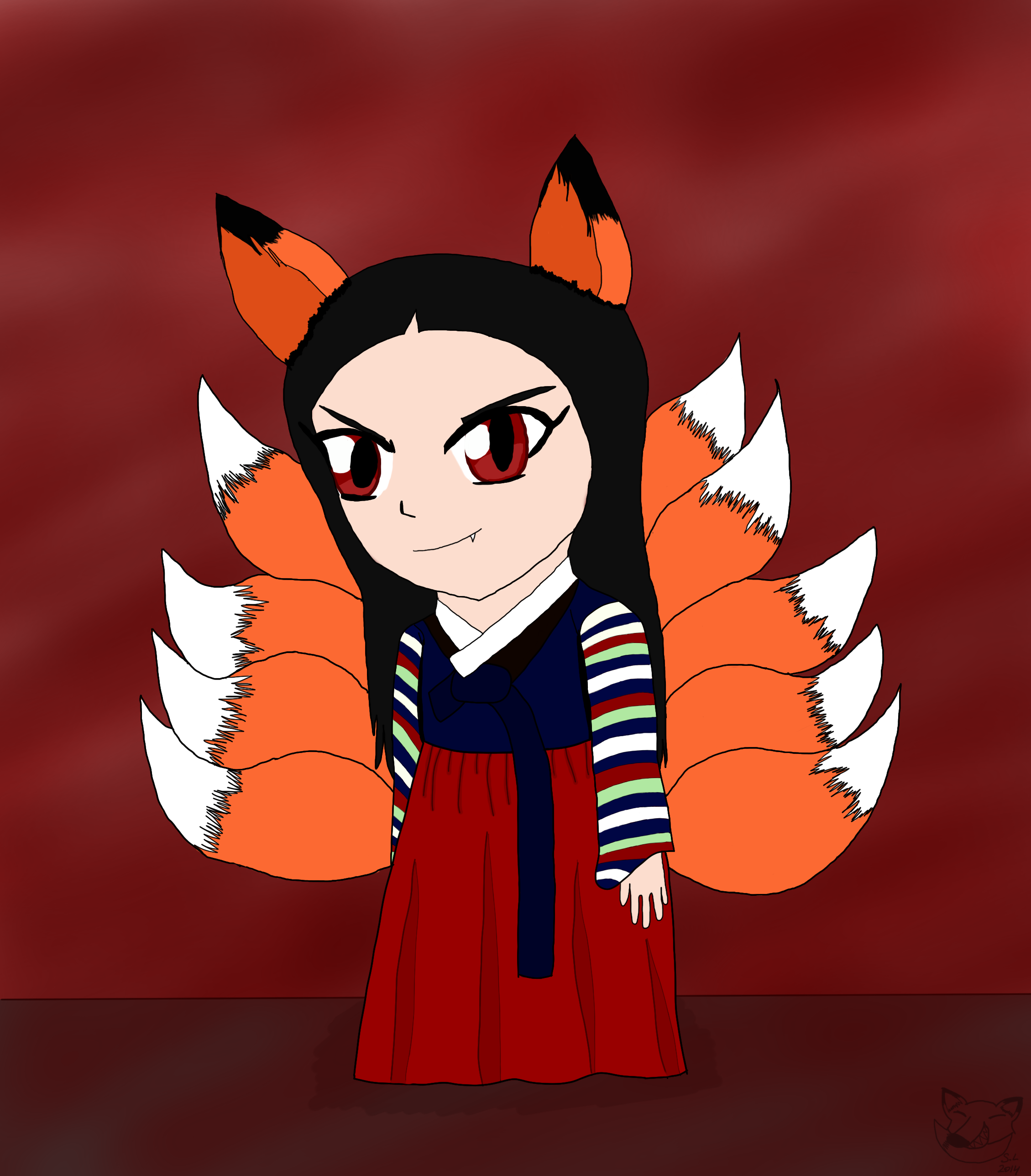 SCP-953 (Nine-tailed fox) by Wampa842 on DeviantArt