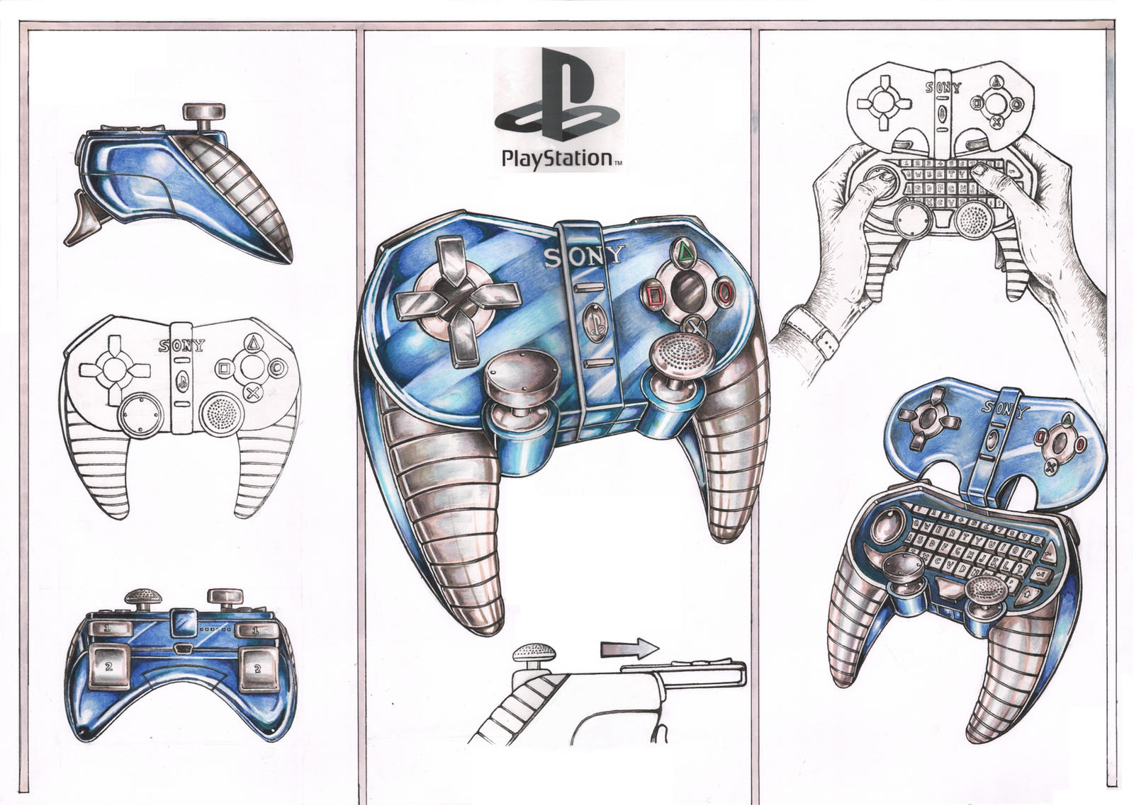 Sony PS4 Controller Concept Design by Pen-Tacular-Artist on DeviantArt