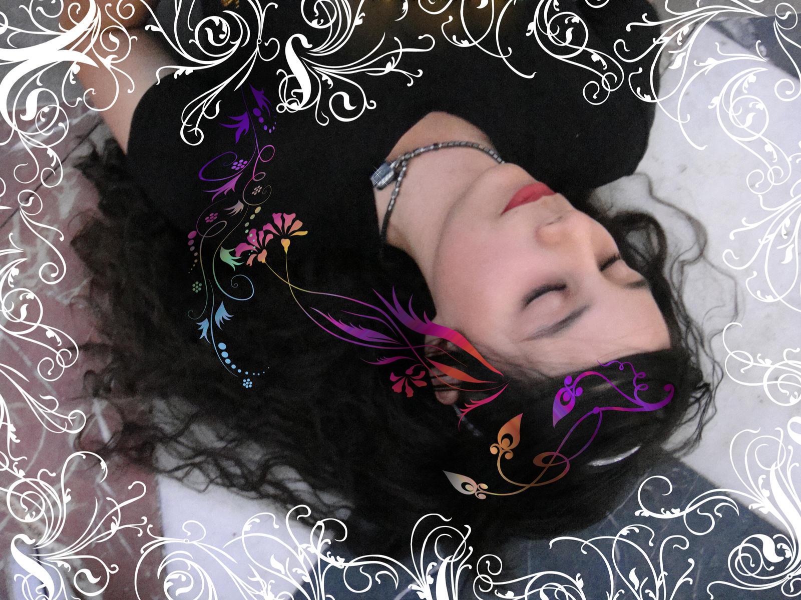 Sleeping beauty has dark hair by pequenaru on DeviantArt