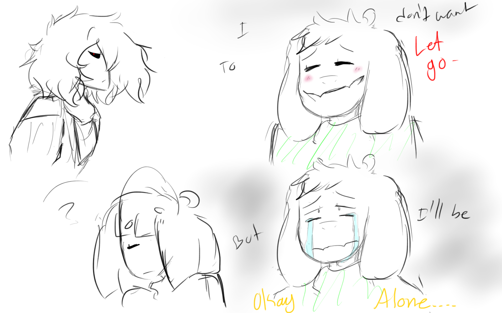Tried to draw Asriel by Crummy-Juncture on DeviantArt