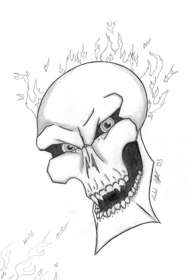 Flaming Skull by Fricky-Ticky-Tavvy on DeviantArt