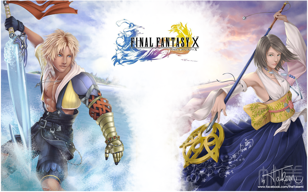 Final Fantasy X Tidus And Yuna By Thetakemi On Deviantart