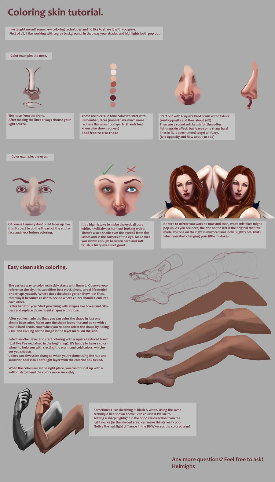 Skin coloring tutorial. by Suzanne-Helmigh on DeviantArt