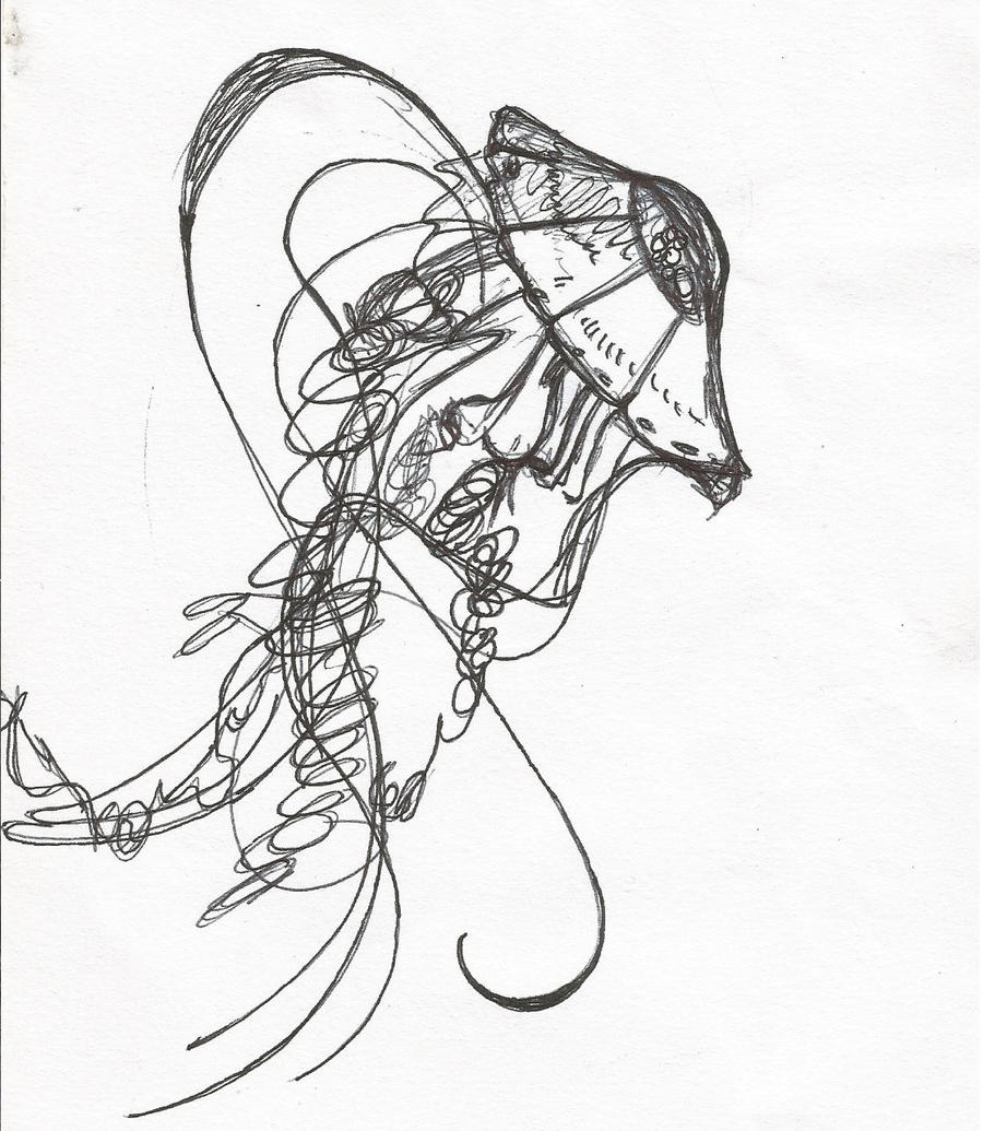 Jellyfish Pen Drawing by NavyVelveteen on DeviantArt