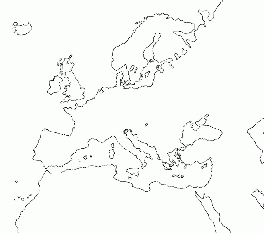 Blank Europe map by eddsworldbatboy1 on DeviantArt