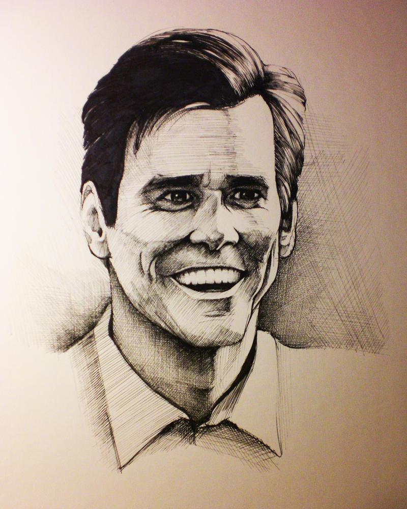 Jim Carrey Portrait by mikeman143 on DeviantArt