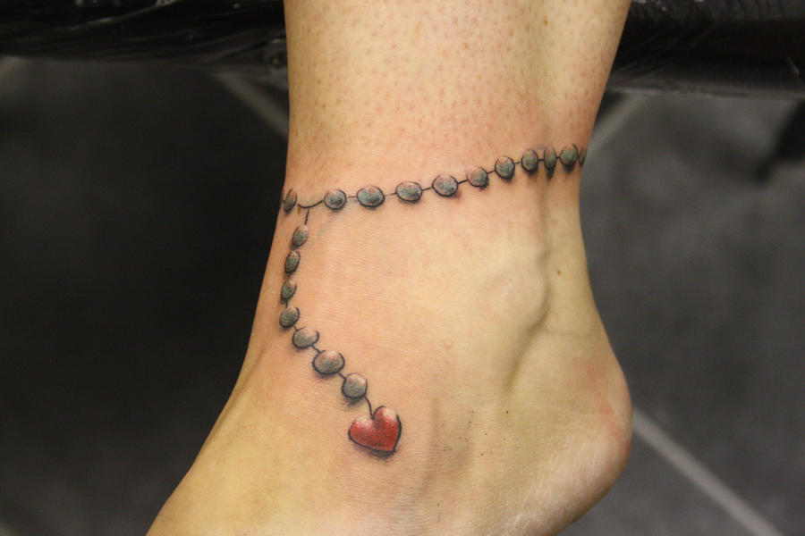 freehand anklet by SimplyTattoo on DeviantArt