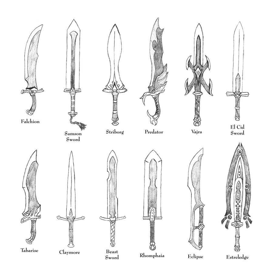 Weapons of FFTA - BroadSwords by Bladedog on DeviantArt
