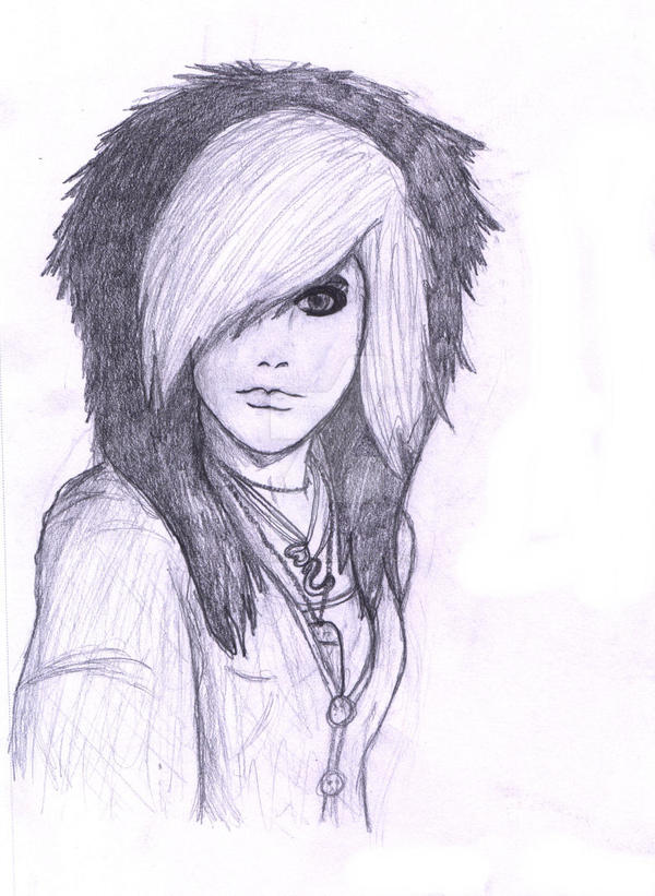 Emo girl sketch by StarLight679 on DeviantArt