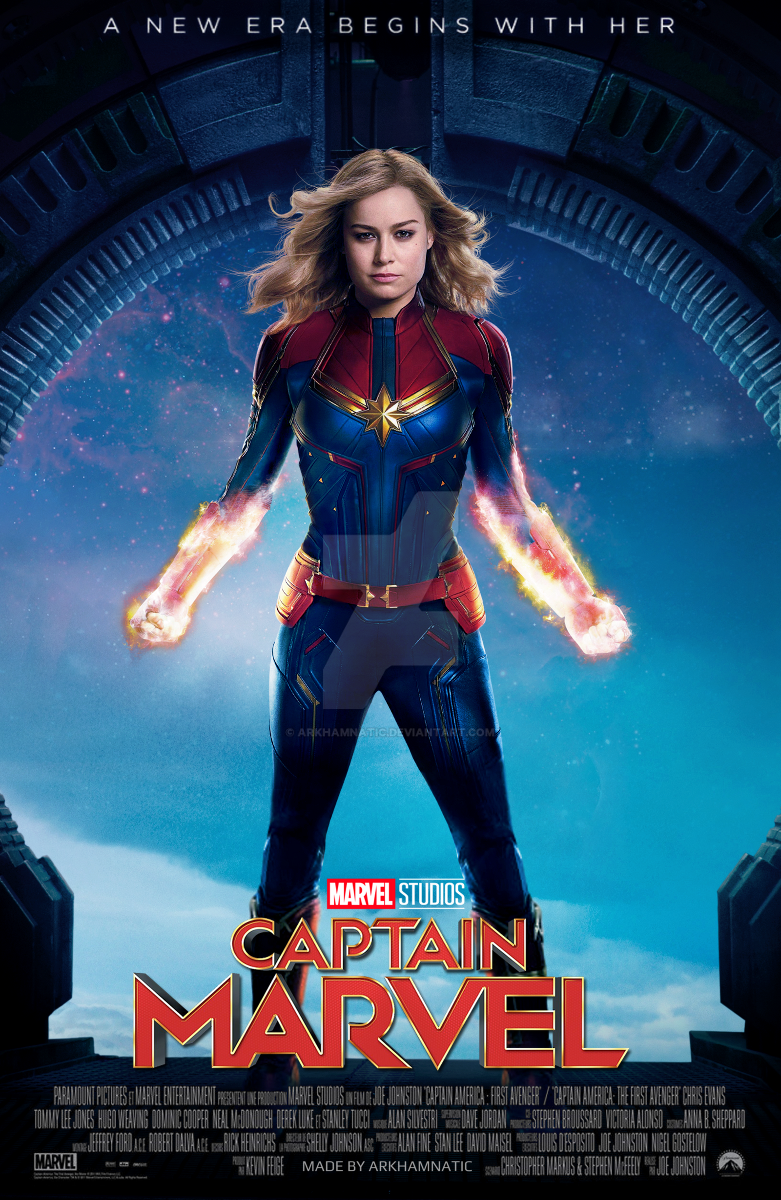 Captain Marvel movie poster by ArkhamNatic on DeviantArt
