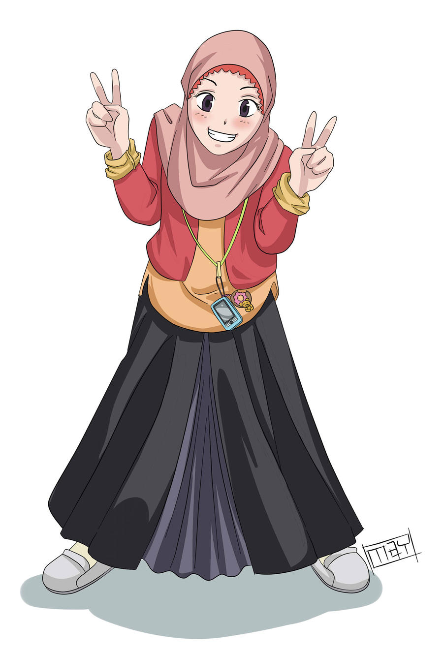 Gambar Kartun Muslimah Kuliah | Gambar Kartun