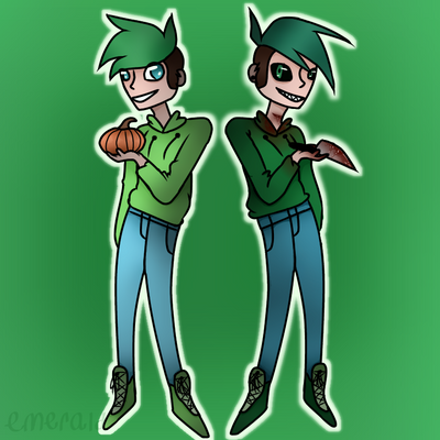 Jack and Anti by emeraldgemm