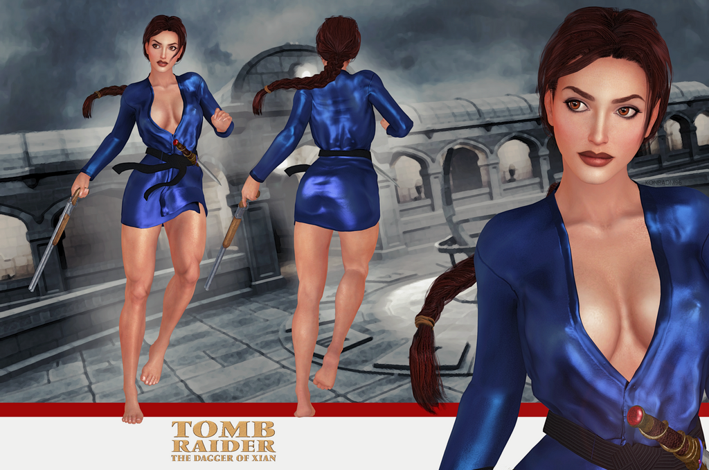 Tomb Raider Lara Croft Catsuit model release by konradM96 