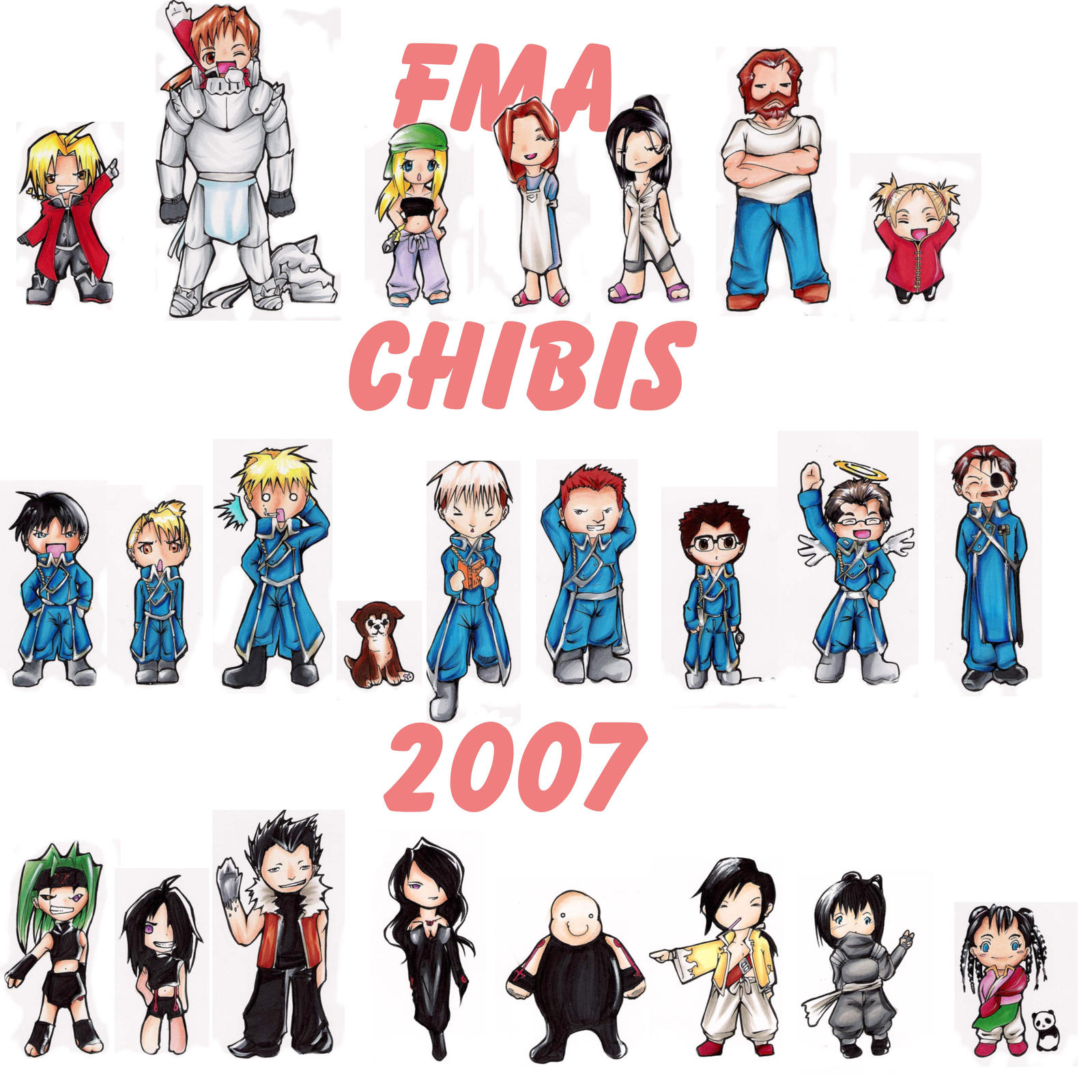 FMA chibis by choirfolk on DeviantArt