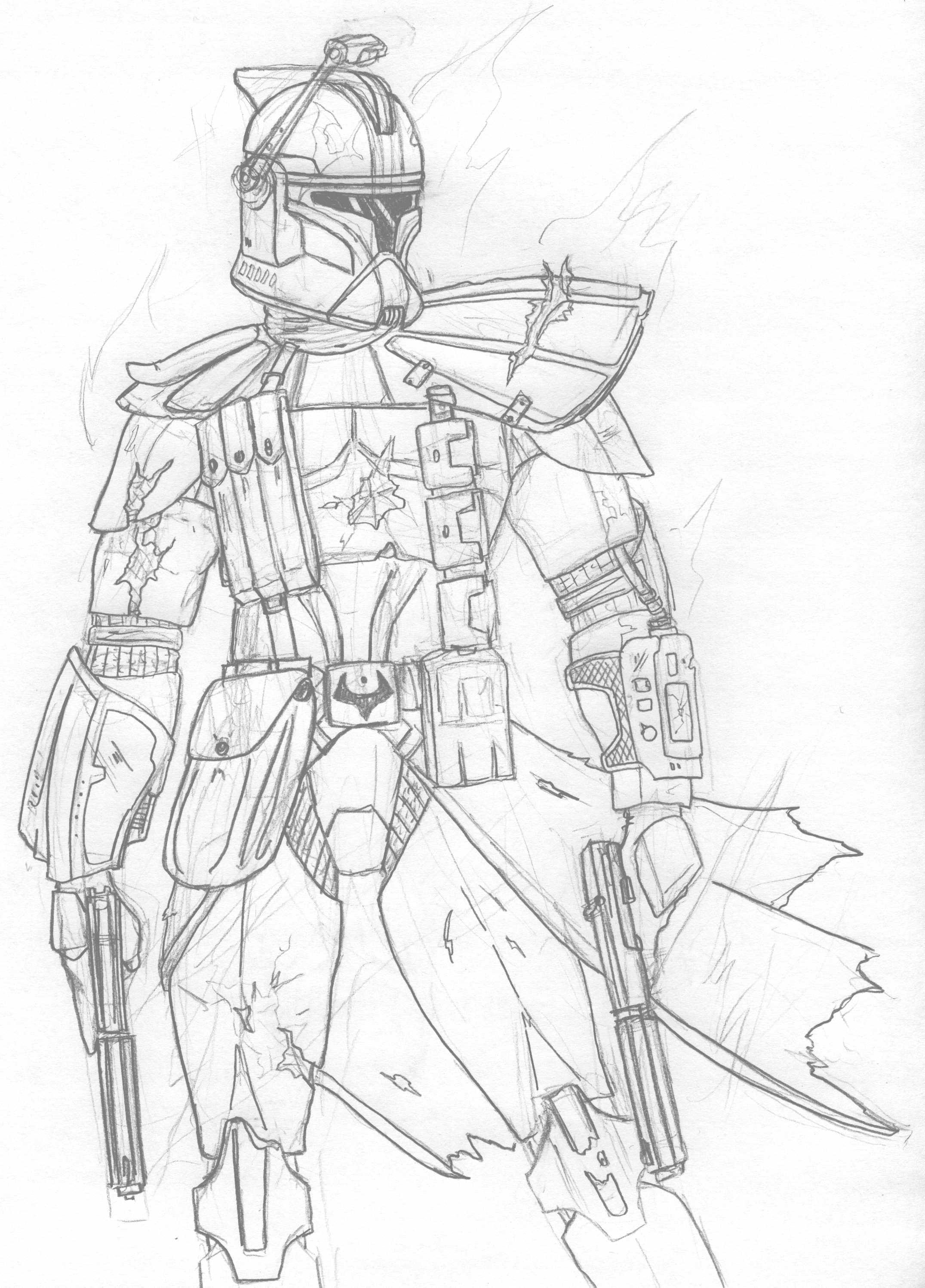 501st Clone Trooper Coloring Pages Coloring Pages