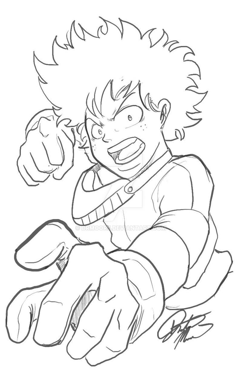 Best My Hero Academia Coloring Pages Deku - coloring pages