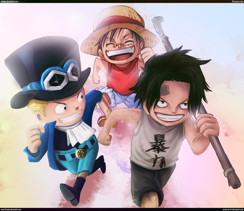 Ancient Times - Sabo, Ace and Luffy by Ythanos on DeviantArt