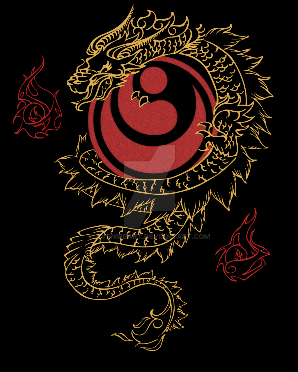 Golden Dragon Shinkyokushin by AvenireArt on DeviantArt