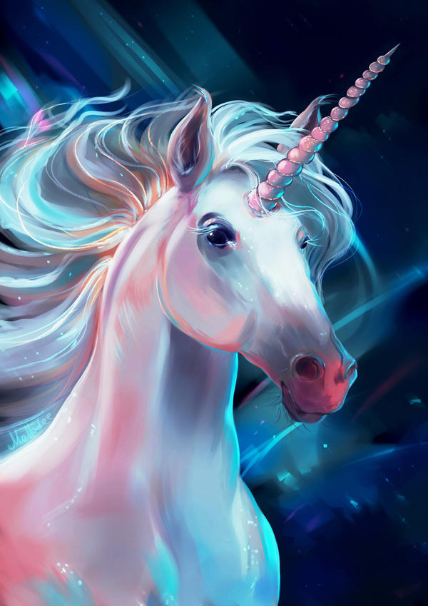 Unicorn Portrait by Mellodee on DeviantArt