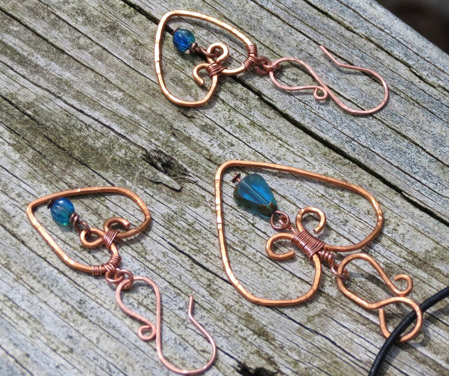 hammered copper wire wrapped jewelry by jrc1385 on DeviantArt