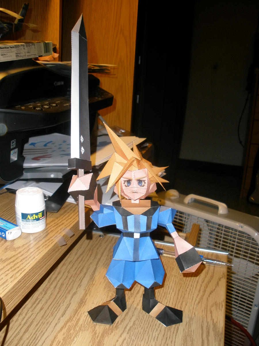 Cloud Papercraft 1 by InuIzayoi on DeviantArt
