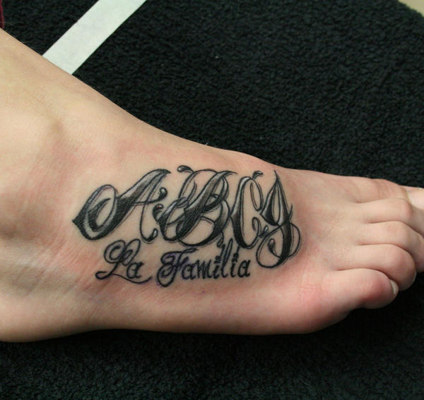 Chicano Style Lettering TaT by 2Face-Tattoo on DeviantArt