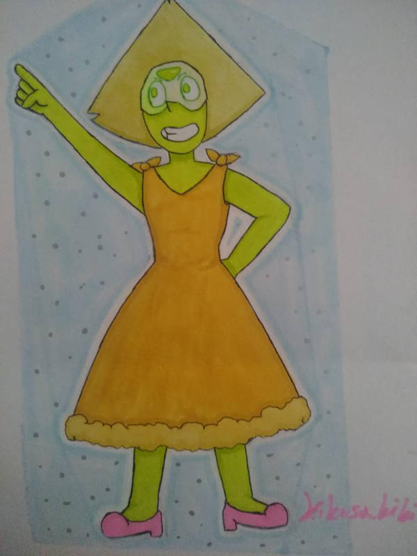 I sketched Peridot and I liked the outcome so I kept working on that picture with my markers. I think it's neat but I am excited to see your feedback on it.if you have any suggestions how I could h...