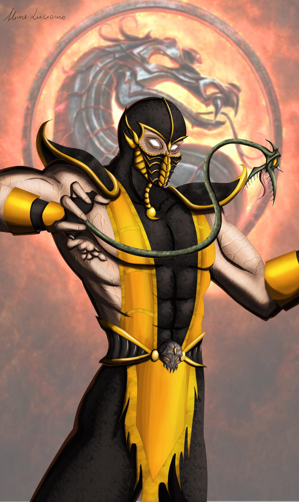 Scorpion - Mortal Kombat by AlineLuciano on DeviantArt
