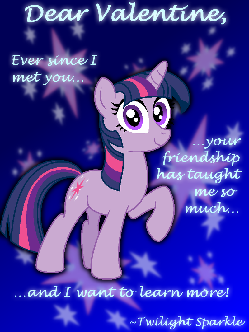 Twilight Sparkle Valentine's Day Card by AleximusPrime on 