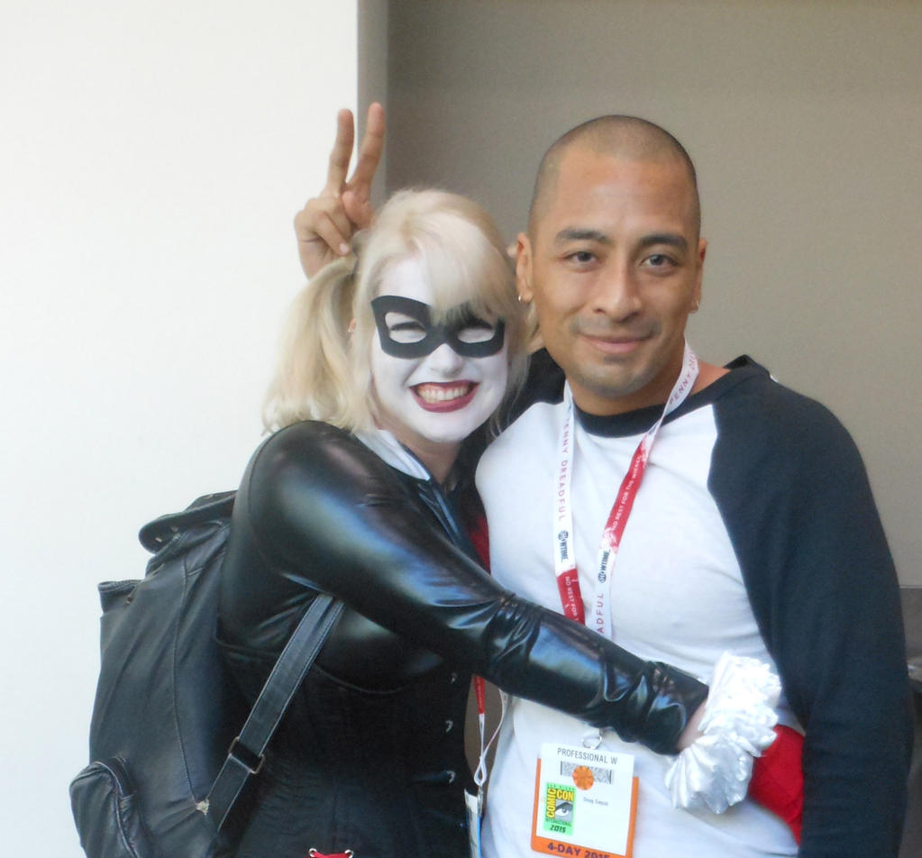 San Diego Comic Con 2015 Harley Quinn and myself by DougSQ on DeviantArt