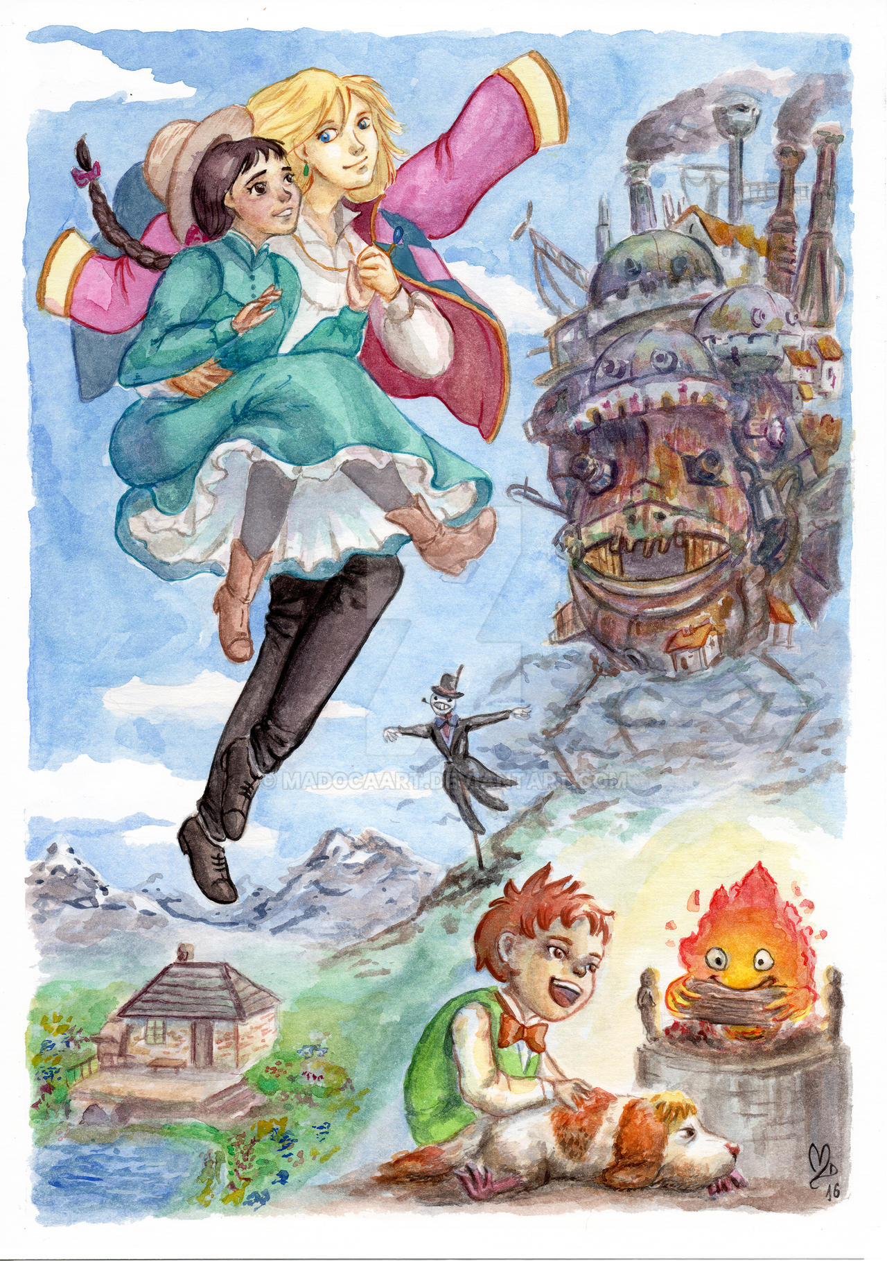 Howl's moving castle by MadocaArt on DeviantArt