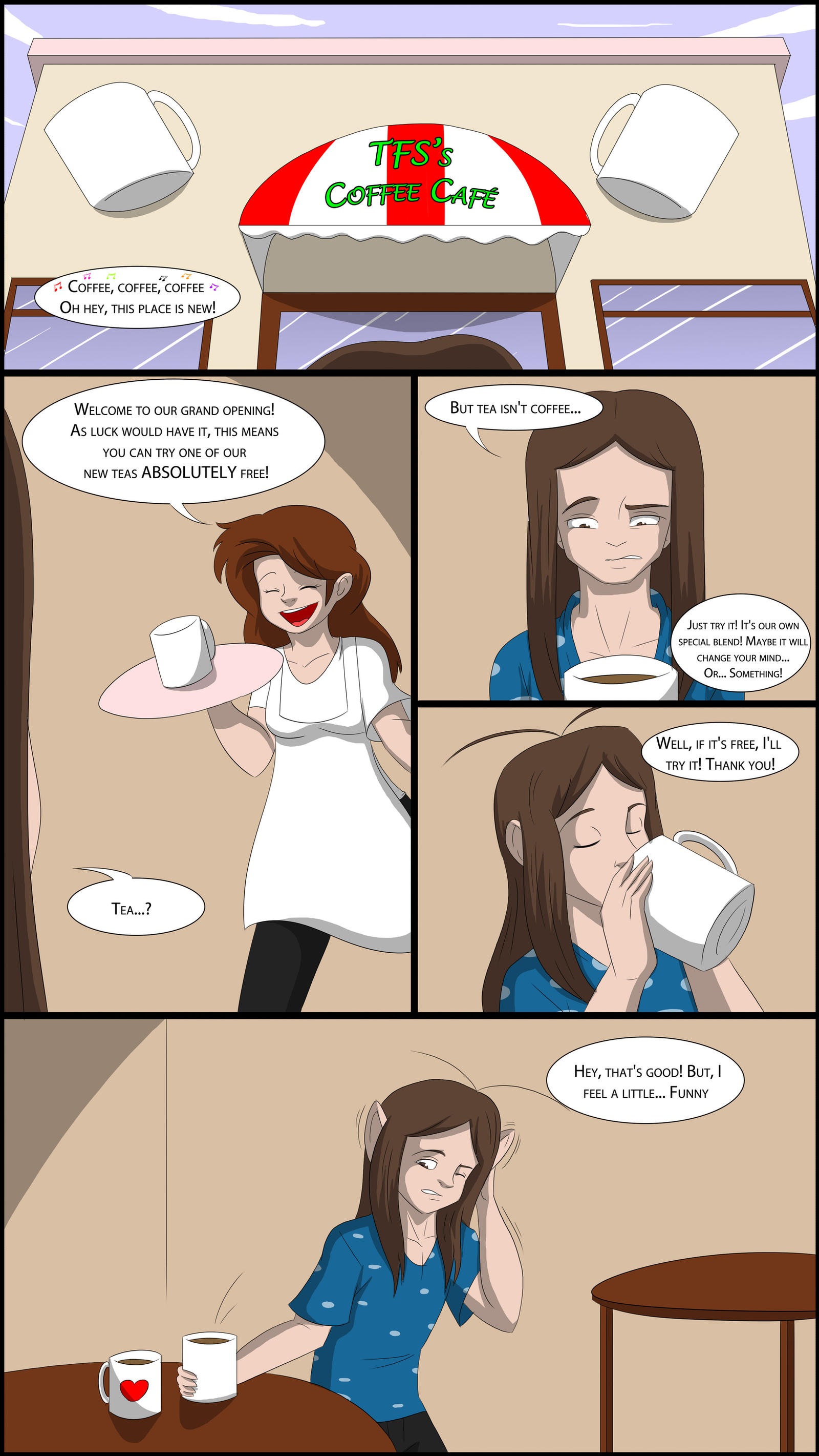 Coffee Shop Girl TG/TF/AR Page 1 by TFSubmissions on 