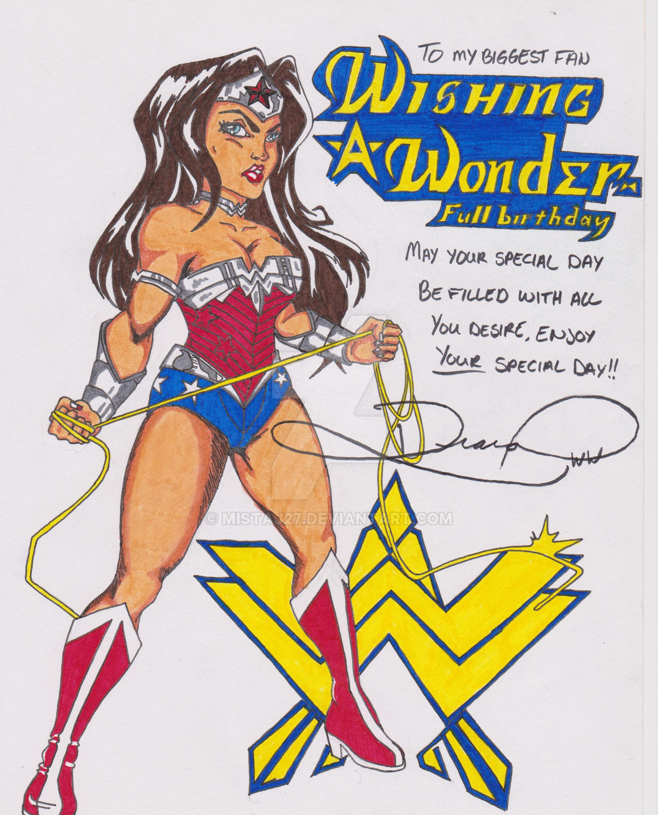 Wonder Woman birthday card by Mistaj27 on DeviantArt