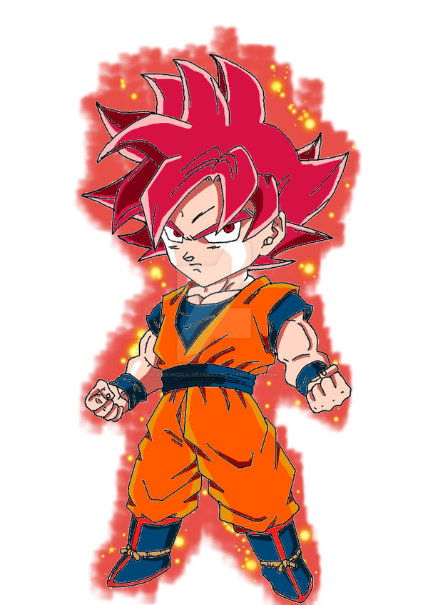 DBZ .:Goku Chibi SSJG:. Fullcolor by XxKingKaiVeggixX on ...