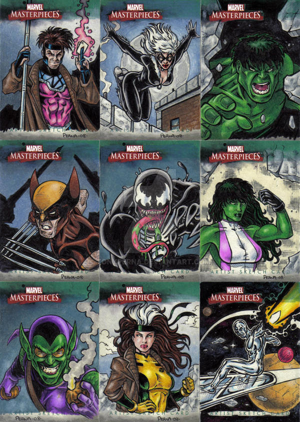 Marvel Masterpieces 3 Cards C by tonyperna on DeviantArt