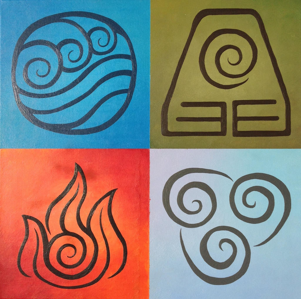 Avatar Element Symbols Painting by EmmieSR14 on DeviantArt