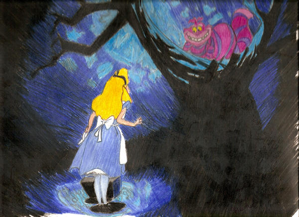 Alice in Wonderland drawing by Whisteria on DeviantArt